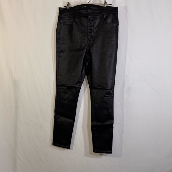 Express High Rise Skinny Coated Jeans - Picture 3 of 7